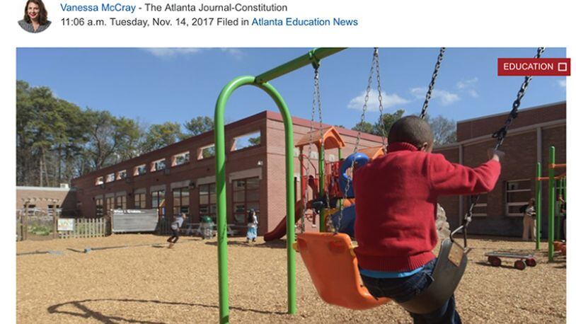 Fulton county school board members are set to approve changing their policy on withholding recess, falling into line with an Atlanta school board decision in November. (AJC file)