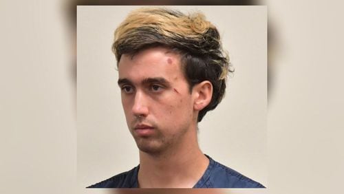 Jacob Davis Wilson was one of three people arrested during a protest at Georgia Tech Monday night. Photo: HYOSUB SHIN/AJC