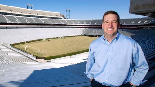 New Georgia Athletic Director Josh Brooks and the stadium he considers the loveliest in the land.