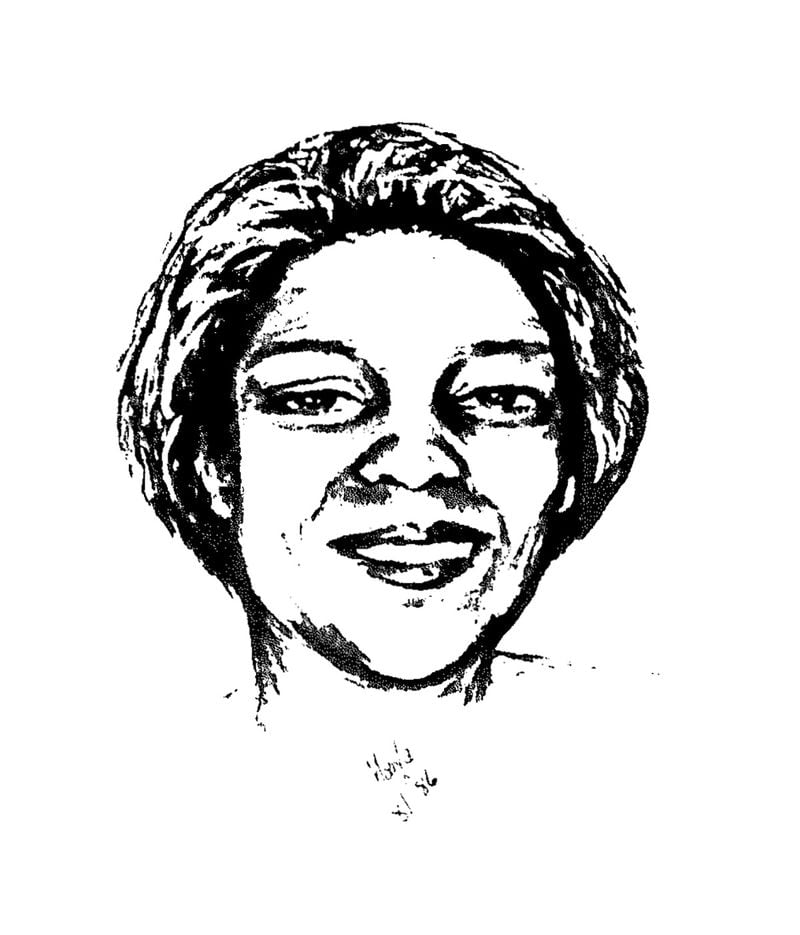 This composite sketch was released in 1981, representing a suspect sought in the kidnapping of baby Shanta Yvette Alexander on Aug. 4, 1981. Louise Lett was later charged with the crime and the infant was returned.