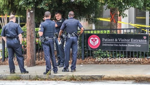 Investigators found a victim who had been stabbed outside the King Memorial MARTA station, according to police. Two other victims were found on a train. Their conditions were not available.