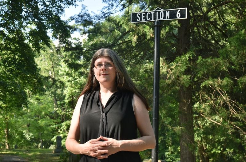 Historian Laurel Wilson has developed a keen interest in what she could learn about Decatur’s past from Section 6, the area of the Decatur Cemetery where African Americans were buried during its years of segregation. HYOSUB SHIN / HYOSUB.SHIN@AJC.COM