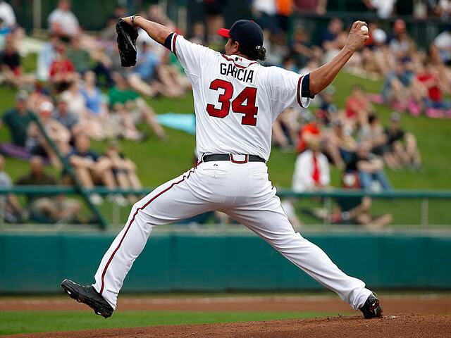 Veteran pitcher Garcia sharp in Braves’ spring opener
