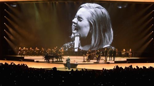 Almost time for Adele in Atlanta. (Photo by Kevin Winter/Getty Images for BT PR)