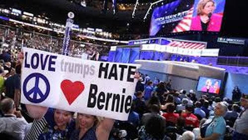 The 2016 Democratic National Convention in Philadelphia. AJC file
