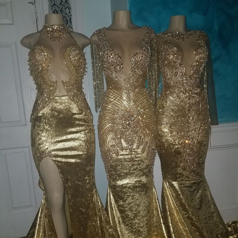 Sherlene Merritt is an Atlanta-based dress designer who created these prom gowns. She runs Forshe Boutique. SUBMITTED PHOTO