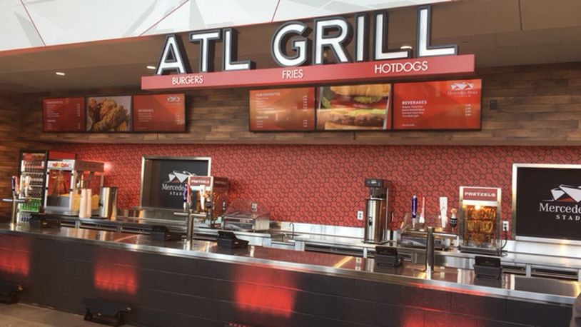 The ATL Grill at thhe Mercedes-Benz Stadium.