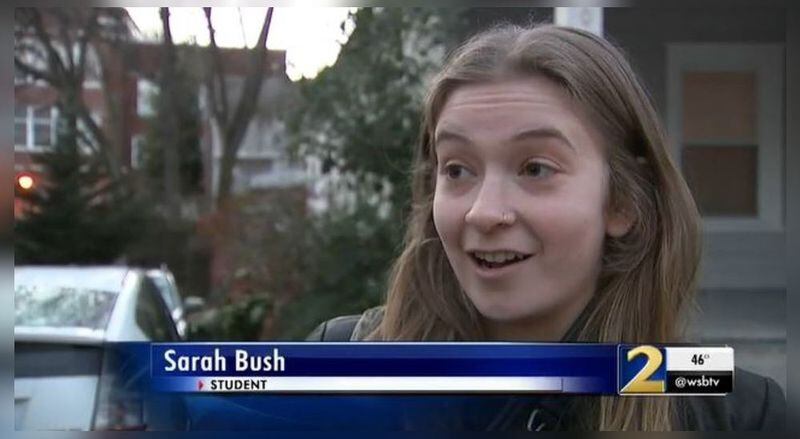 Sarah Bush, a Georgia Tech student, told Channel 2 Action News recent robberies have made it hard to sleep. (Credit: Channel 2 Action News)
