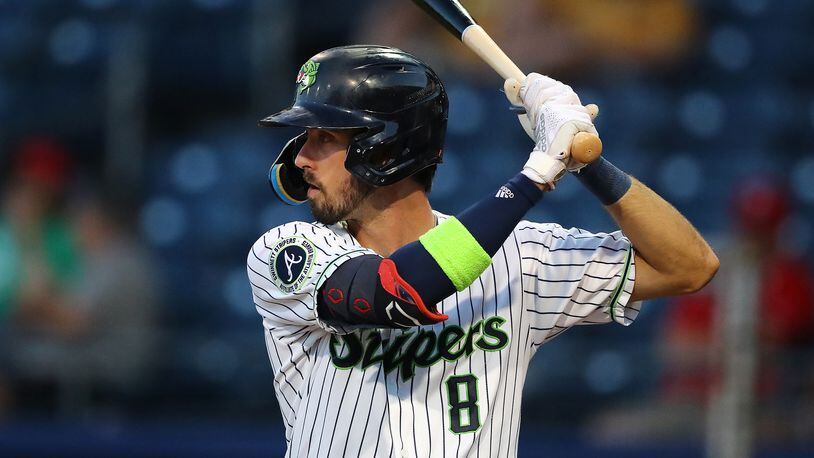 Gwinnett Stripers shortstop Braden Shewmake bats against the Memphis Redbirds. The Stripers, a Braves affiliate, and the Redbirds, a Cardinals affiliate, are being sold as part of a deal involving Endeavor Group Holdings and private-equity firm Silver Lake. (Curtis Compton / Curtis.Compton@ajc.com)