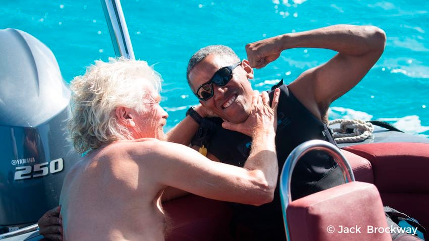 Former President Obama goes kitesurfing
