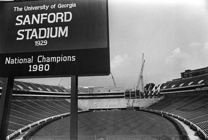 Sanford Stadium through the years
