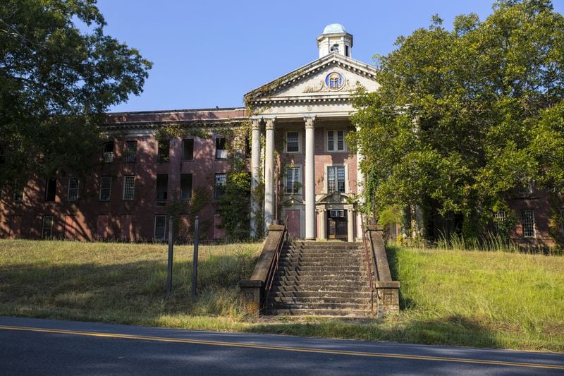 There are nearly 200 buildings on the 2,000-acre campus of the Central State Hospital, once the largest mental hospital in the country. The facility was closed in 2013, and buildings such as this one have deteriorated. CONTRIBUTED: MOTOR SPORTS MEDIA