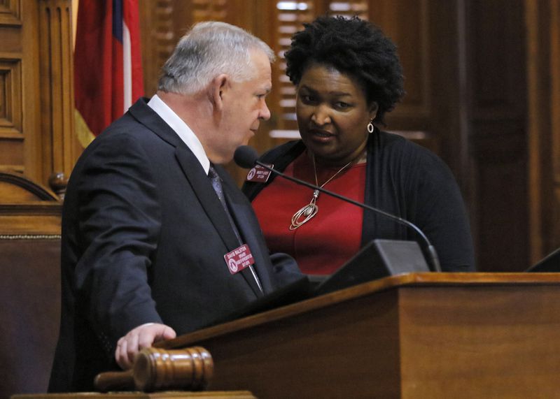 Georgia House Speaker David Ralston has expressed concerns about GOP infighting, and he considers Democrat Stacey Abrams a tough opponent. “She’s very talented. She’s very, very bright. She’s very articulate,” he said. “And she can beat you.” BOB ANDRES /BANDRES@AJC.COM