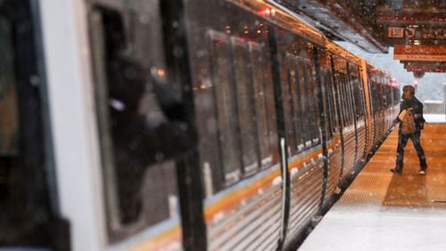 MARTA switched to a weekend schedule Wednesday, with ridership low because of the cold. AJC FILE PHOTO