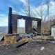 Remains of the Blue Ridge house owned by Nicholas Libertin after the Jan. 4 fire. (Courtesy photo)