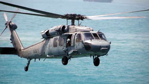 Five U.S. service members were rescued after an MH60 helicopter made an emergency landing in the sea Saturday off Okinawa Main Island in Japan, according to NHK News and the Okinawa Times.