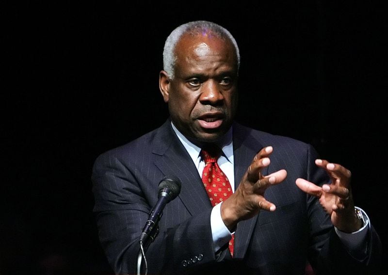 The Georgia Senate is set to vote on legislation to put a statue of Supreme Court Justice Clarence Thomas on the statehouse grounds. (Randy Snyder/Associated Press)