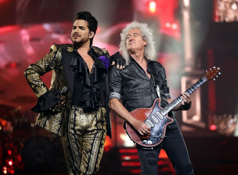 Queen + Adam Lambert (left, with Brian May) packed State Farm Arena during their "Rhapsody" tour appearance on Aug. 22, 2019. Robb Cohen Photography &amp; Video /RobbsPhotos.com