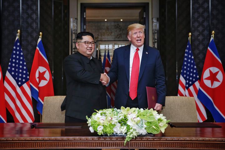 Photos: Trump, Kim Jong Un meet for historic US-North Korea summit