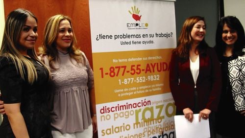 The EMPLEO program is an alliance between government agencies and community organizations to offer information about workers’ rights in Spanish. Samantha Díaz Roberts/MundoHispanico