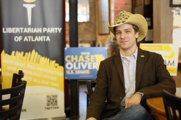 Chase Oliver, the CEO of the Libertarian Party of Metro Atlanta, is the national party's nominee for president in this year's election. Miguel Martinez / miguel.martinezjimenez@ajc.com