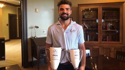 Jacob Bayer won The Championship at Berkeley Hills for the second time. The Collins Hill graduate shot a bogey-free 5-under 67, leaving him at 8-under 136.