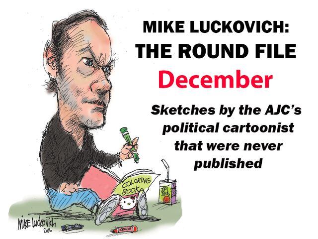 Mike Luckovich Round File