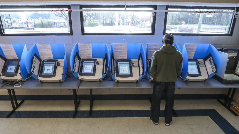 Voters trickled in slowly at Best Friend Park at 6224 Jimmy Carter Blvd in Norcross to vote on Gwinnett's MARTA referendum early Tuesday, March 19, 2019. JOHN SPINK/JSPINK@AJC.COM