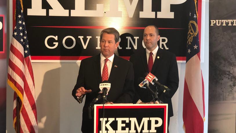Secretary of State Brian Kemp and Attorney General Chris Carr.