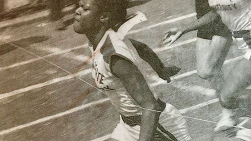 Isabelle Daniels was probably the fastest woman sprinter in the U.S. in her youth. When she retired as an amateur in 1959 she still held a world record in the 50-yard dash.