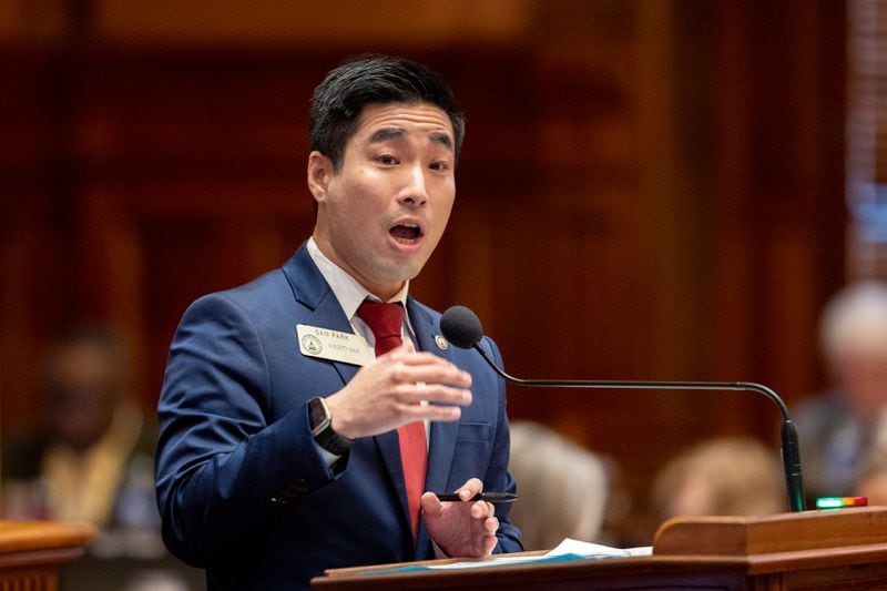 State Rep. Sam Park, D-Lawrenceville, opposed Senate Bill 332, which would allow the Prosecuting Attorneys Qualifications Commission to begin its work overseeing district attorneys and other prosecutors. He called the legislation “a partisan attempt to control and discipline prosecutors who hand down decisions that Republican politicians do not like.” (Arvin Temkar / arvin.temkar@ajc.com)