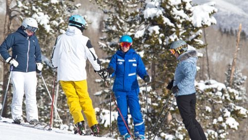 Vail Resorts' Women's Ultimate 4 ski lessons are four-hour classes limited to four novice (or rusty) female skiers per group. (Dan Davis/Vail Resorts/TNS)