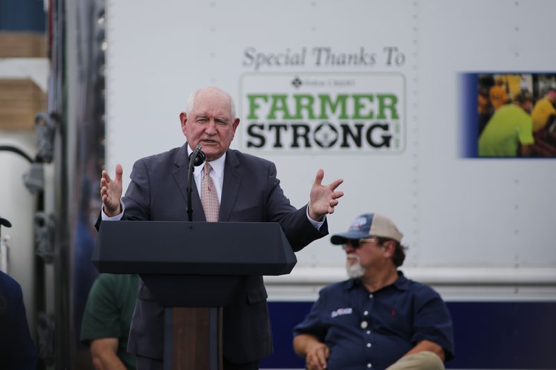 Doubts have now been raised about whether Gov. Brian Kemp will continue to push for former Gov. Sonny Perdue, pictured, to take over as chancellor of the state's higher education system now that Perdue's first cousin, former U.S. David Perdue is campaigning to defeat Kemp in the GOP primary. (AP Photo/Nell Redmond)