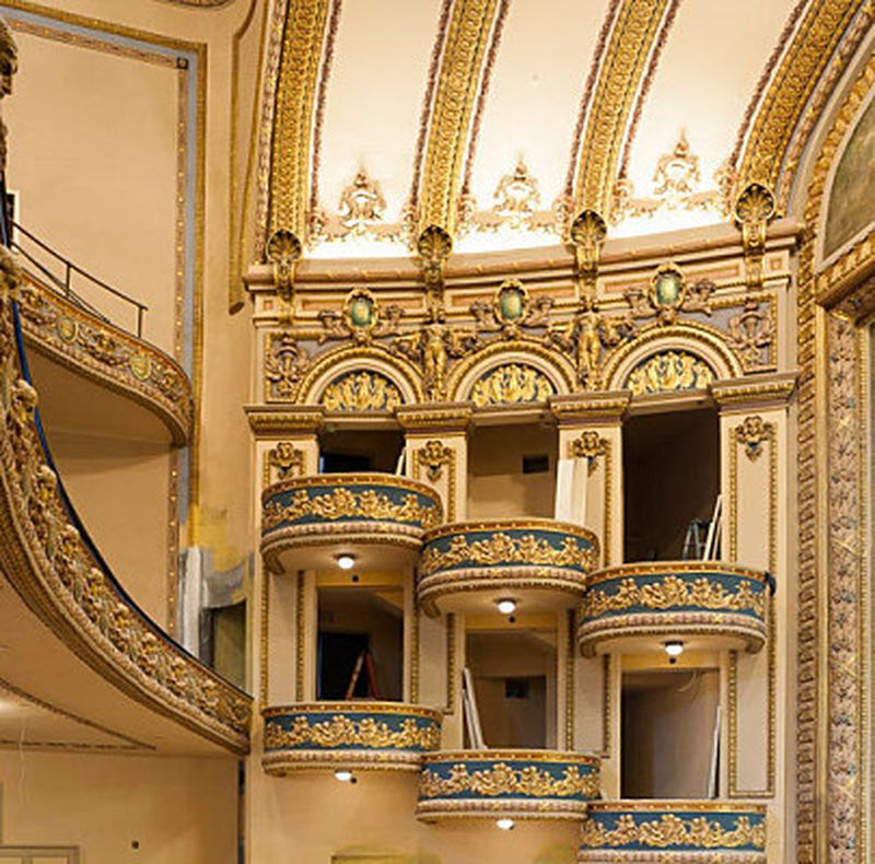 The historic Lyric Theater in Birmingham, which features modern performances in a majestically restored space.