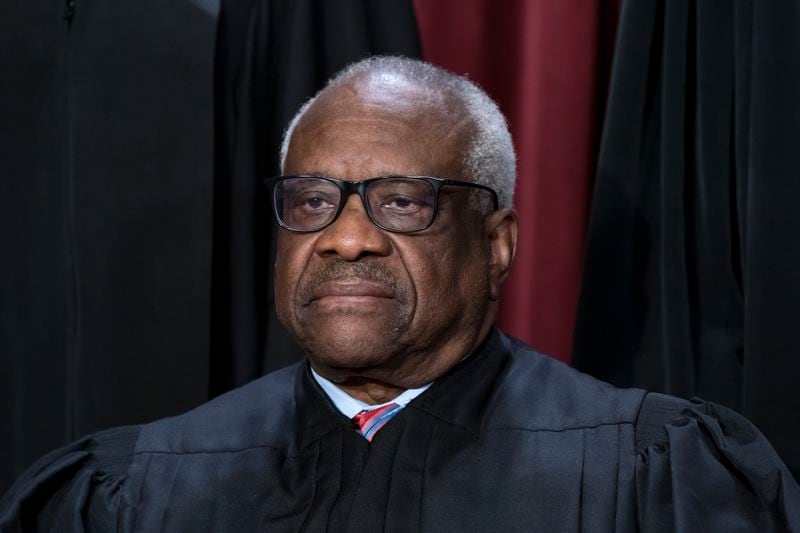 Supreme Court Justice Clarence Thomas returned to the bench on Tuesday. 