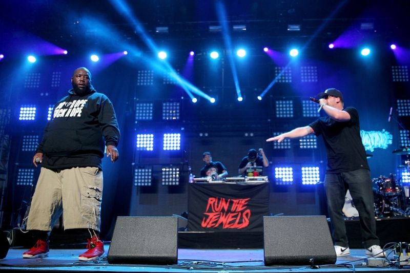 Music Midtown will mark the first big hometown festival for Run the Jewels -- consisting of rapper and Atlanta native Killer Mike, DJ Z-Trip and El-P. The group's second album, 2014's "Run the Jewels 2," was on many Best of 2014 Albums lists. (Photo by Karl Walter/Getty Images for Coachella)