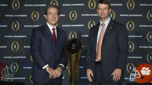 The AP got it right ranking Alabama and Nick Saban over Clemson and Dabo Swinney. (AP photo)