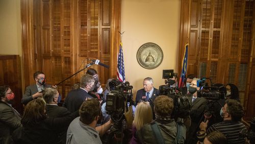 Georgia House Speaker David Ralston, R-Blue Ridge, is exploring legislation to give state law enforcement officers broad new powers. (Alyssa Pointer / Alyssa.Pointer@ajc.com)