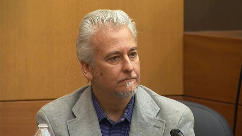 Thomas Carter, friend of the McIvers and Dani Jo Carter's husband, testifies during the Tex McIver murder trial on March 21, 2018 at the Fulton County Courthouse. (Channel 2 Action News)