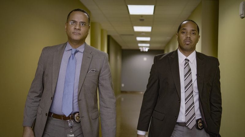David Quinn and Andre Lowe on "The First 48 Presents Atlanta Homicide Squad" debuting on A&E January 10, 2019.