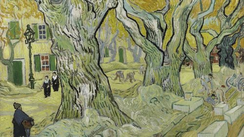 This Van Gogh painting, "The Road Menders," was part of a 2019 exhibition at the High Museum of Art. Contributed by The Phillips Collection, Washington, D.C.