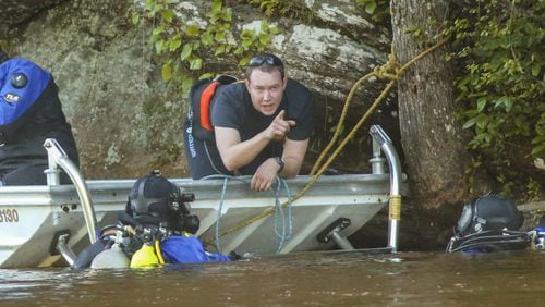 The Cobb County Underwater Search & Recovery Team (USRT) search for a drowning victim in 2015 in the Chattahoochee River. The river is third deadliest body of water in Georgia behind Lakes Lanier and Allatoona, according to data analyzed by the AJC. JOHN SPINK / JSPINK@AJC.COM