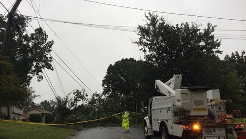 Metro Atlanta is recovering after Tropical Storm Irma downed trees and power lines. Many school districts remained closed Wednesday.