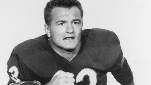 Larry Morris,  a graduate of Decatur High, in 1955 became the first Georgian ever  taken in the first round of an NFL Draft.  Until 1970, only three Georgians had been picked in the first round. Today, Georgians in the first round are an annual thing. There have been 27 Georgia first-rounders since 2010.
