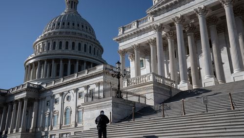 The GOP-led U.S. Senate approved a wide-ranging defense policy bill on Friday by a large enough majority to prevent a veto from President Donald Trump, who opposed the bill.
(Anna Moneymaker/The New York Times)