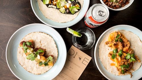 Get three tacos and a beer at ONE. midtown kitchen every Tuesday. HANDOUT / Mia Yakel.