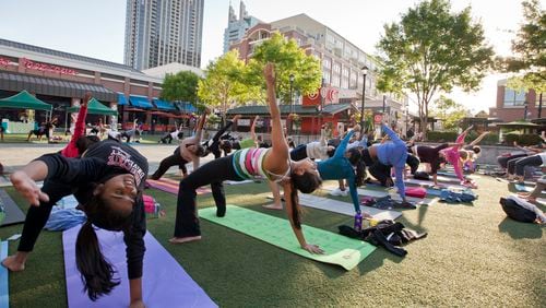 Wellness Wednesdays take place each Wednesday at Central Park in Atlantic Station.