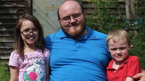 Joey Camp with his children, Amelia and Aeson. “Everything that has ever happened to me has been a test of my character,” Joey said. “When I got the coronavirus, it was nothing compared to what I had been through.”