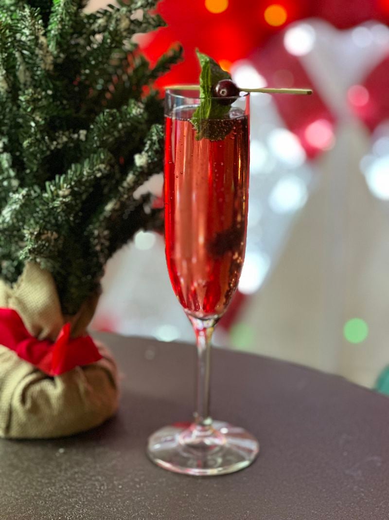 You can sip on a Christmas Mimosa at 5Church Midtown's Rooftop Holiday Bar. It's as sparkly as the twinkling lights.
Courtesy of 5Church.