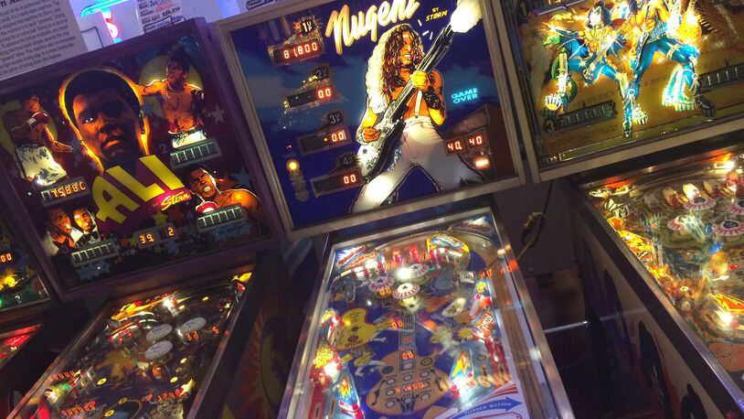 The Silverball Museum in Delray Beach has 88 pinball machines and other games to play. (Richard Tribou/Orlando Sentinel/TNS)